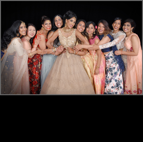 Wedding Portraits with a Studio and Printing on Site.