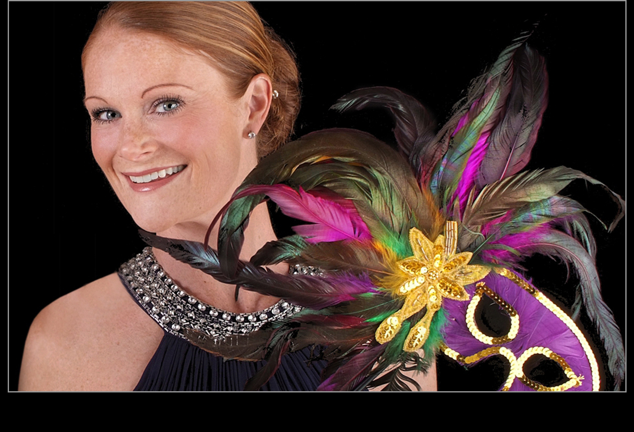 Masquerade Ball Portraits with Studio and Print on Site.